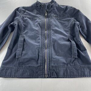 Edwin Jacket – Navy Zip‑Up Utility Style – Size M